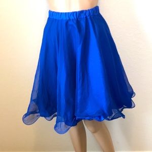 Royal Blue Women's Chiffon DANCE Skirt